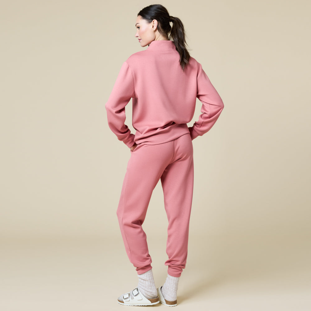 DreamTech ¼ Zip Jogger Set DreamTech ¼ Zip Jogger Set in Copper Rose