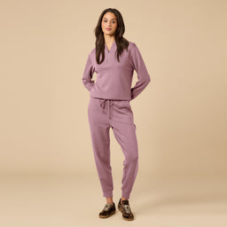 DreamTech ¼ Zip Jogger Set DreamTech ¼ Zip Jogger Set in Driftwood