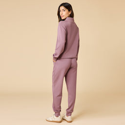 DreamTech ¼ Zip Jogger Set DreamTech ¼ Zip Jogger Set in Driftwood