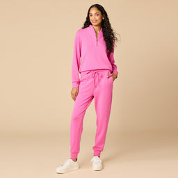 DreamTech ¼ Zip Jogger Set DreamTech ¼ Zip Jogger Set in Fuchsia