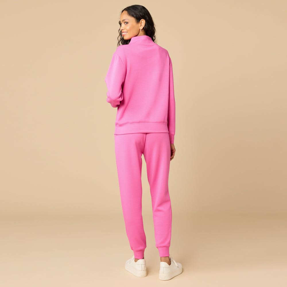 DreamTech ¼ Zip Jogger Set Fuchsia