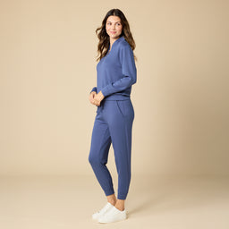 DreamTech ¼ Zip Jogger Set DreamTech ¼ Zip Jogger Set in Indigo