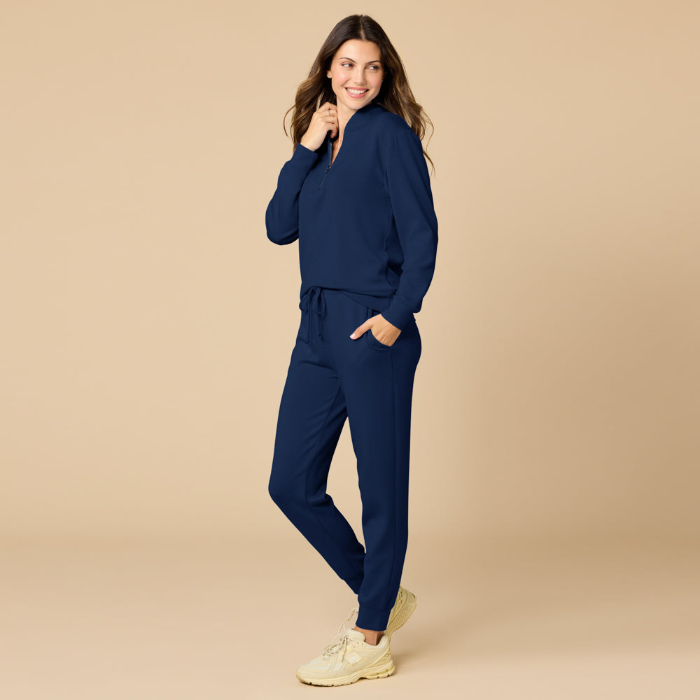 DreamTech ¼ Zip Jogger Set Midnight