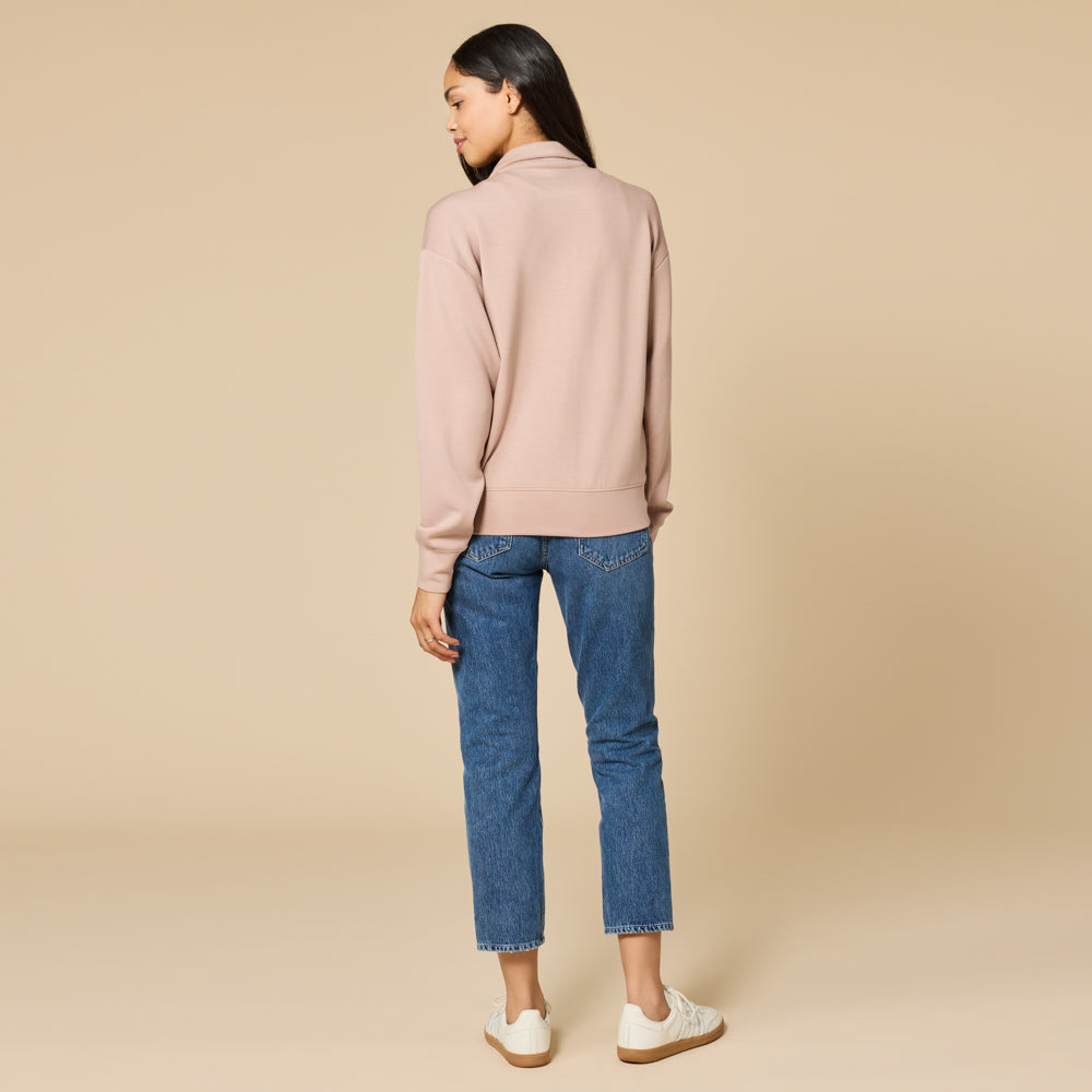DreamTech Double Zip Bomber Jacket DreamTech Double Zip Bomber Jacket in Coco