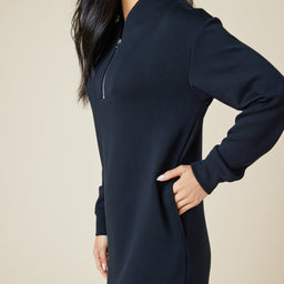 DreamTech 35" 1/4 Zip Tunic Lounger DreamTech 35" 1/4 Zip Tunic Lounger in Black