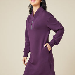DreamTech 35" 1/4 Zip Tunic Lounger DreamTech 35" 1/4 Zip Tunic Lounger in Fig