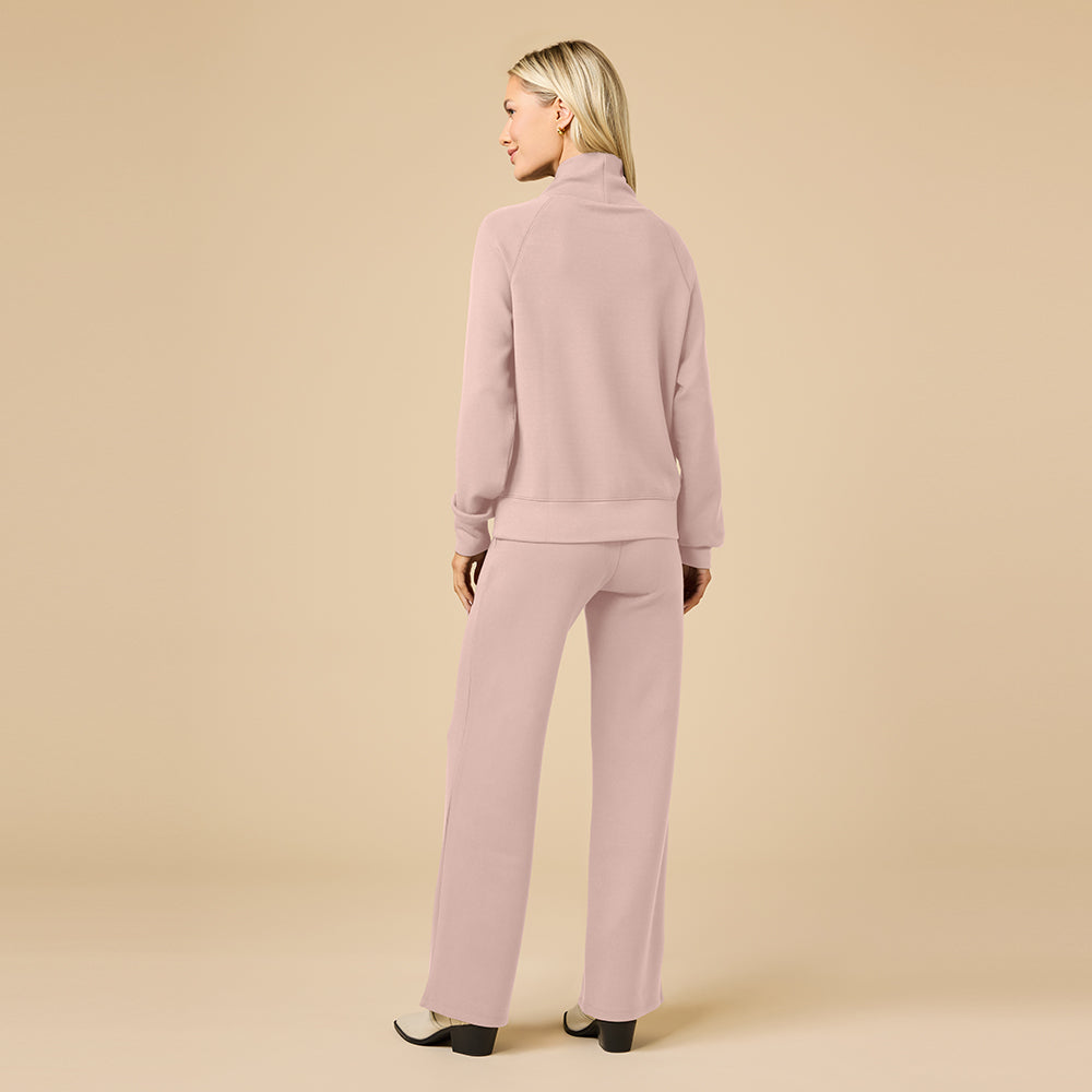 DreamTech Cowl Neck with Pleated Pant DreamTech Cowl Neck with Pleated Pant in Coco