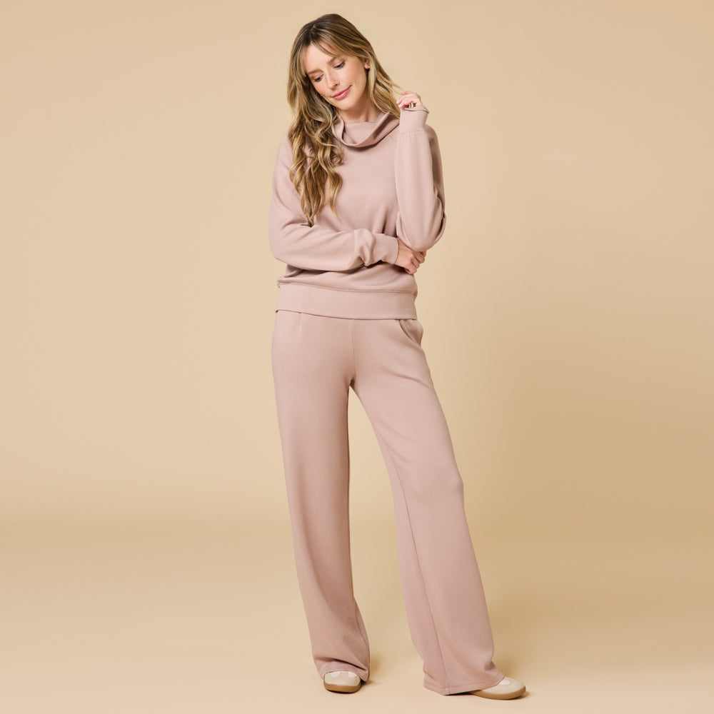 DreamTech Cowl Neck with Pleated Pant Coco