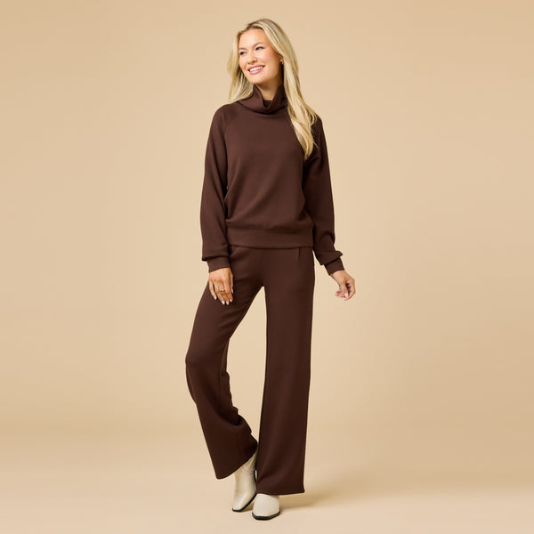 DreamTech Cowl Neck with Pleated Pant