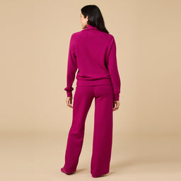 DreamTech Cowl Neck with Pleated Pant DreamTech Cowl Neck with Pleated Pant in Magenta