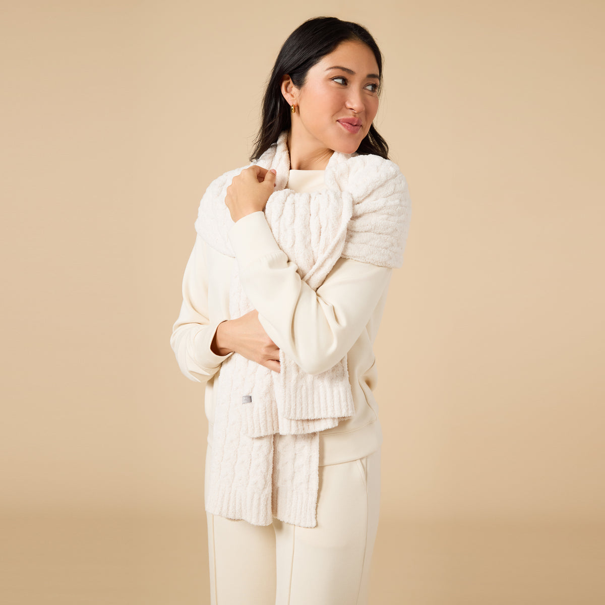DreamTech Boat Neck with Pintuck Pant Set DreamTech Boat Neck with Pintuck Pant Set in Almond
