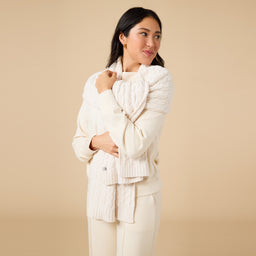 DreamTech Boat Neck with Pintuck Pant Set DreamTech Boat Neck with Pintuck Pant Set in Almond