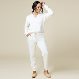 DreamTech Johnny Collar Lounge Set DreamTech Johnny Collar Lounge Set in Almond