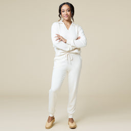 DreamTech Johnny Collar Lounge Set DreamTech Johnny Collar Lounge Set in Almond
