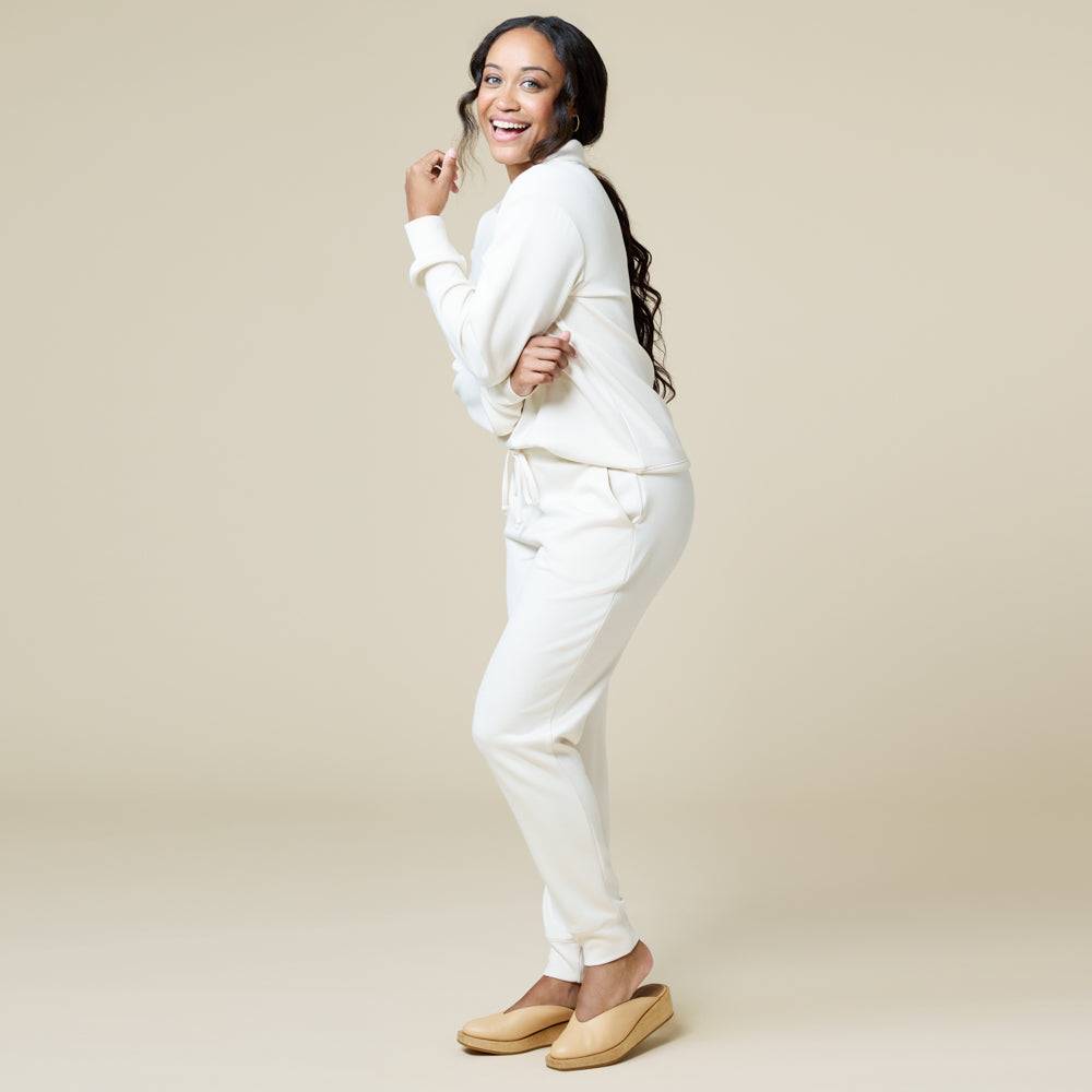 DreamTech Johnny Collar Lounge Set DreamTech Johnny Collar Lounge Set in Almond