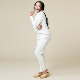 DreamTech Johnny Collar Lounge Set DreamTech Johnny Collar Lounge Set in Almond
