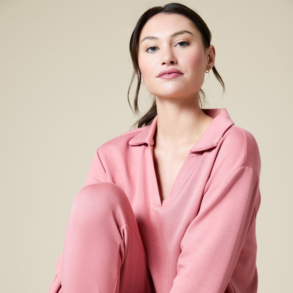 DreamTech Johnny Collar Lounge Set DreamTech Johnny Collar Lounge Set in Copper Rose