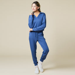 DreamTech Johnny Collar Lounge Set DreamTech Johnny Collar Lounge Set in Indigo