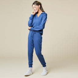 DreamTech Johnny Collar Lounge Set DreamTech Johnny Collar Lounge Set in Indigo