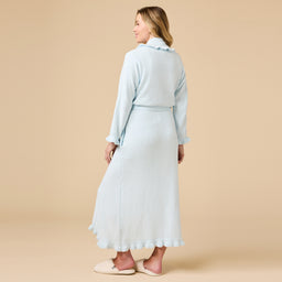 Ruffle Chenille Robe Ruffle Chenille Robe in Light Blue