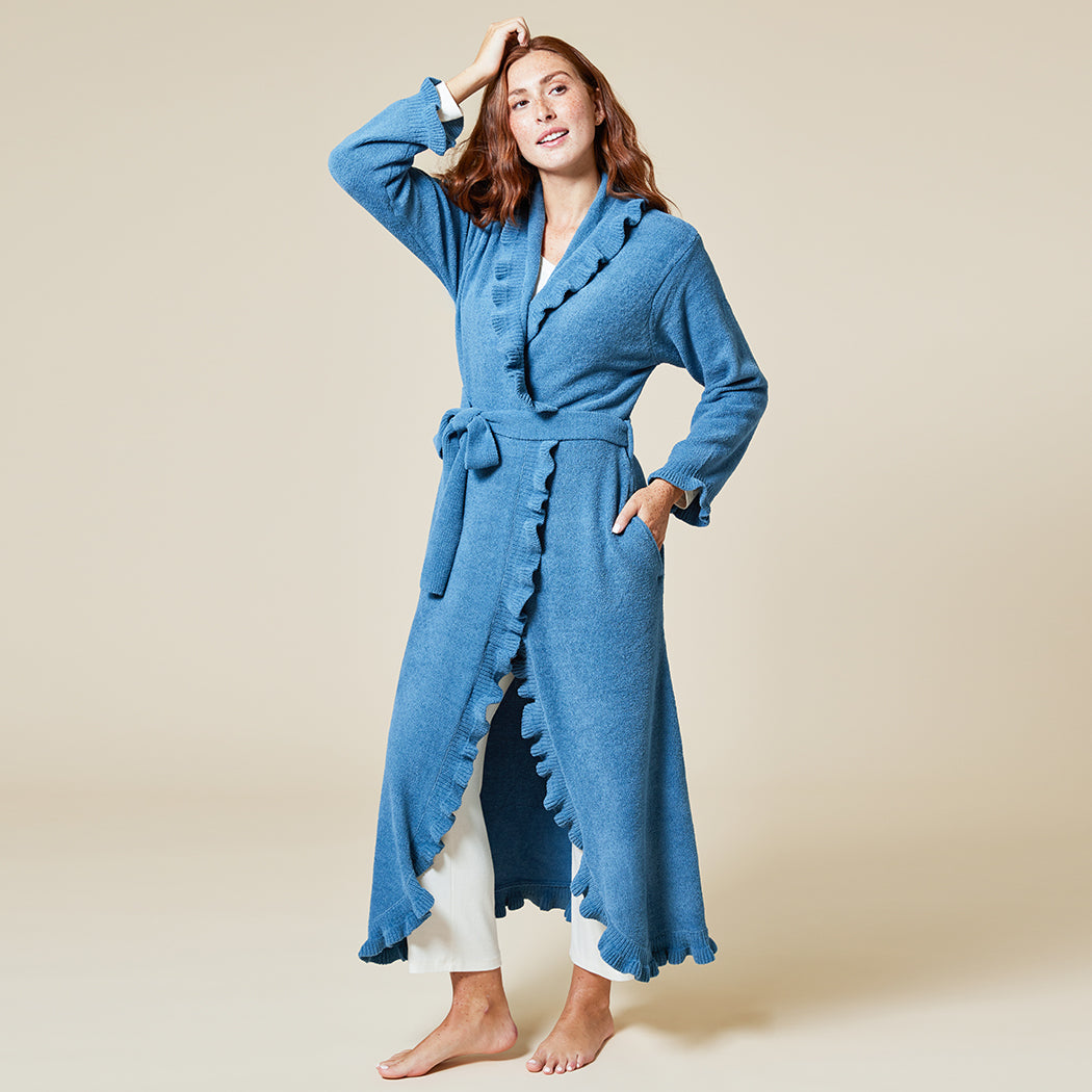 Ruffle Chenille Robe Spring Lake
