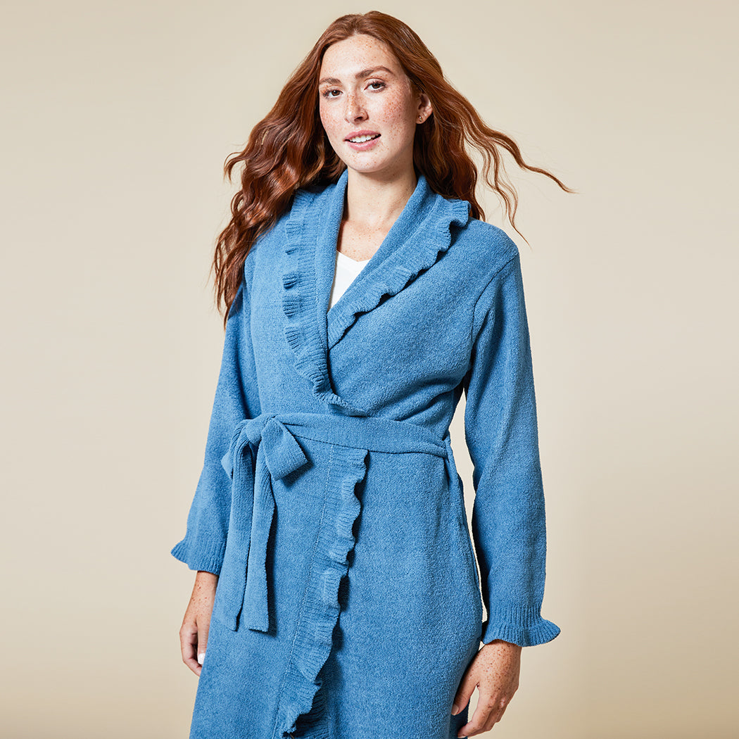 Ruffle Chenille Robe Spring Lake