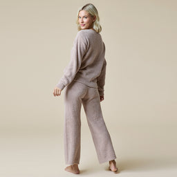 Solid Marshmallow V-Neck Lounge Set Solid Marshmallow V-Neck Lounge Set in Coco