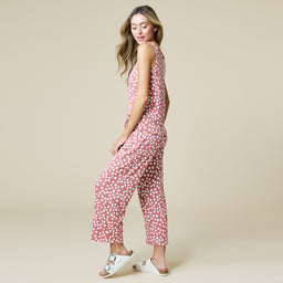 Ella Scoop Tank Capri PJ Set Ella Scoop Tank Capri PJ Set in Copper Rose Dot