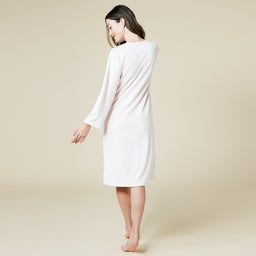 42" 3/4 Sleeve Serenity Shear Mink Zip Robe 42" 3/4 Sleeve Serenity Shear Mink Zip Robe in Blush Pink