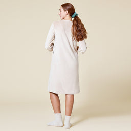 42" 3/4 Sleeve Serenity Shear Mink Zip Robe 42" 3/4 Sleeve Serenity Shear Mink Zip Robe in Coco