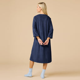 Serenity 42" 3/4 Sleeve Zip Robe Serenity 42" 3/4 Sleeve Zip Robe in Midnight