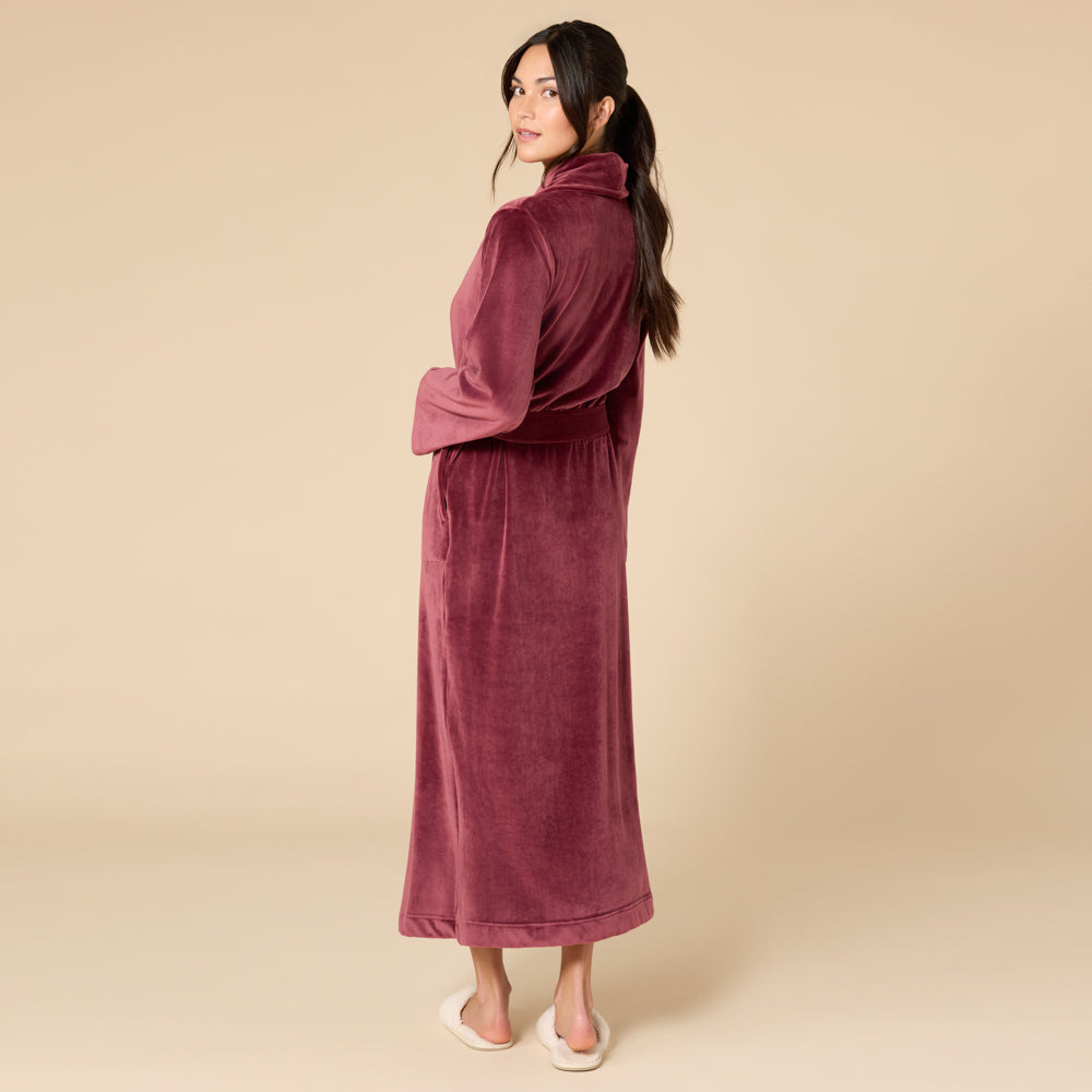Serenity Wrap Robe Cherry Cola