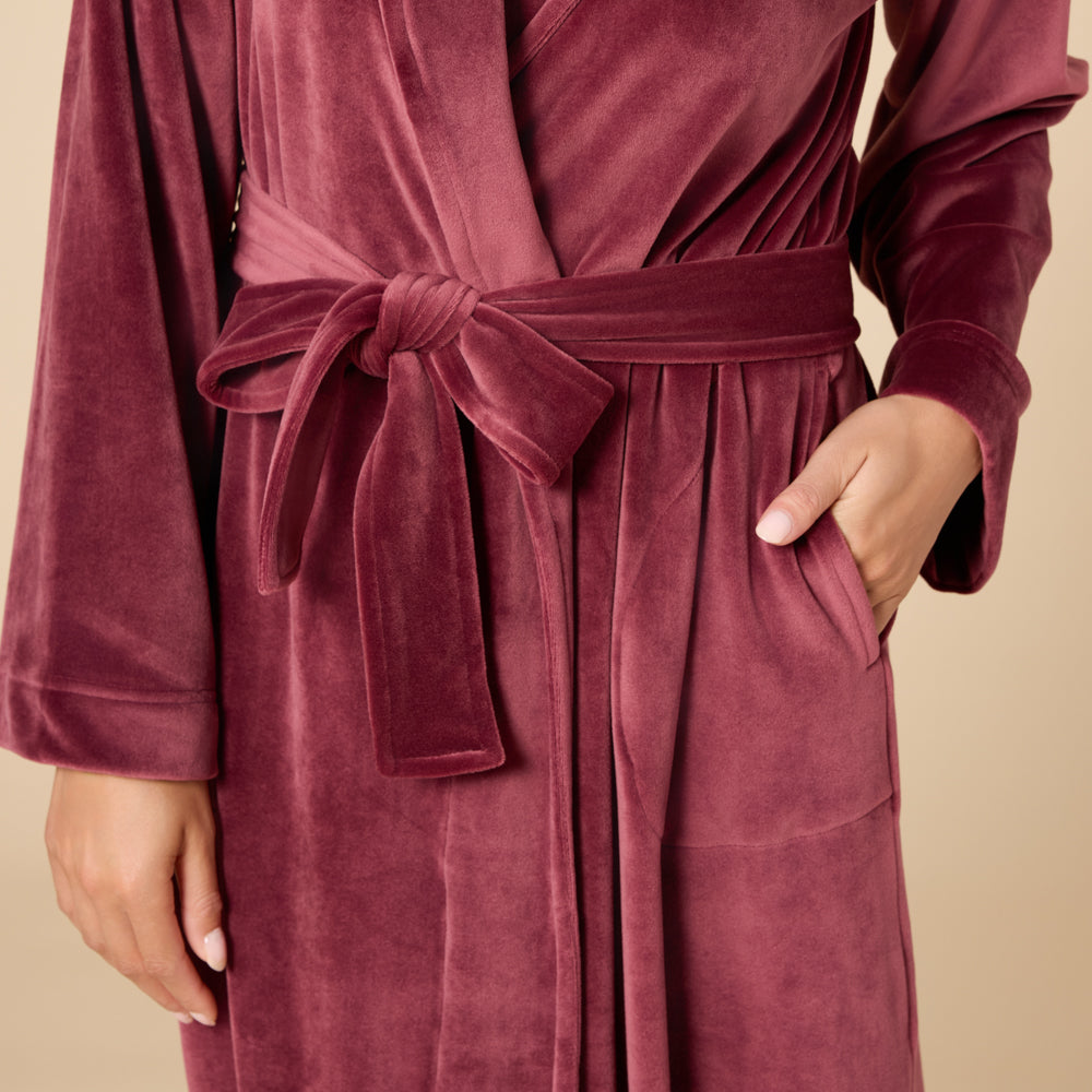 Serenity Wrap Robe Cherry Cola