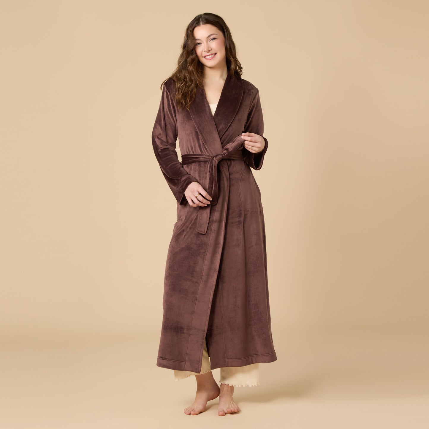 Serenity Wrap Robe in Espresso