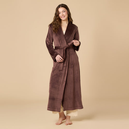 Serenity Wrap Robe in Espresso