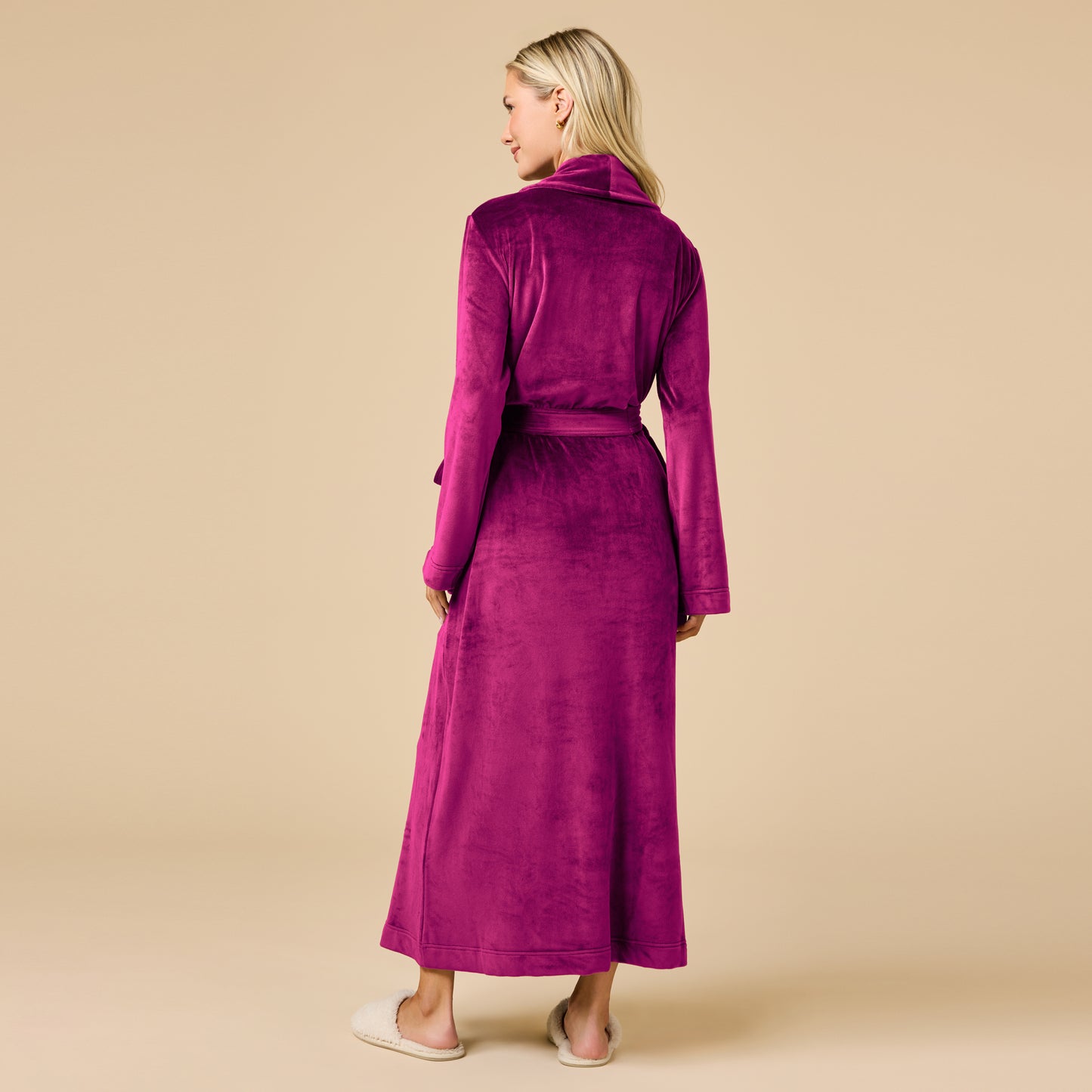 Serenity Wrap Robe in Magenta