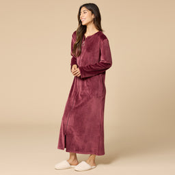Serenity Shear Mink Zip Robe Serenity Shear Mink Zip Robe in Cherry Cola