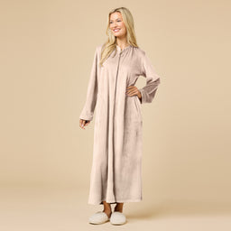 Serenity Shear Mink Zip Robe Serenity Shear Mink Zip Robe in Coco
