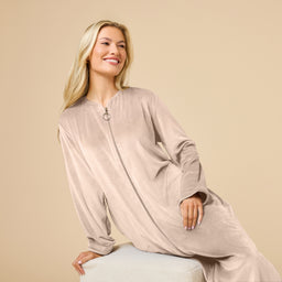 Serenity Shear Mink Zip Robe Serenity Shear Mink Zip Robe in Coco