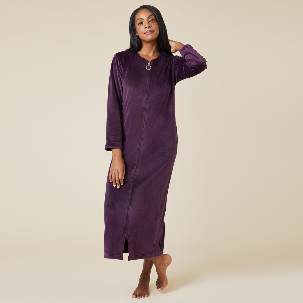 Scroll Zip Robe Serenity Shear Mink Zip Robe – Softies