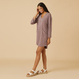 Terry Hooded Lounger Terry Hooded Lounger in Driftwood
