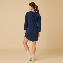 Terry Hooded Lounger Terry Hooded Lounger in Midnight