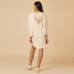 Terry Hooded Lounger Terry Hooded Lounger in Warm Sand