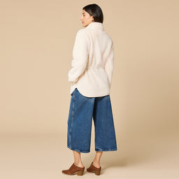DreamPlush Double Zip Jacket DreamPlush Double Zip Jacket in Almond