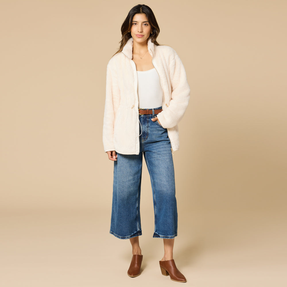 DreamPlush Zip Jacket Almond