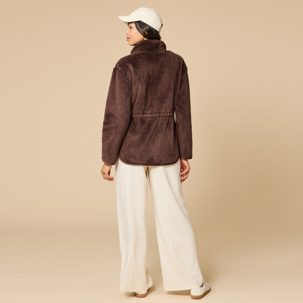 DreamPlush Zip Jacket Espresso