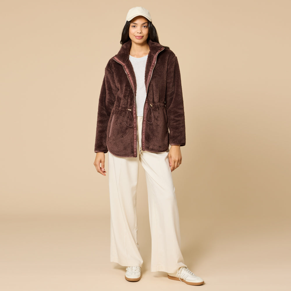 DreamPlush Zip Jacket Espresso