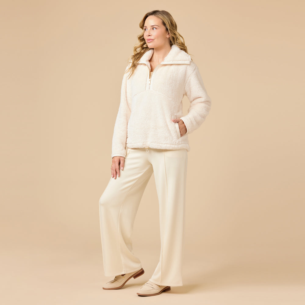 DreamPlush 1/4 Zip Pullover DreamPlush 1/4 Zip Pullover in Almond