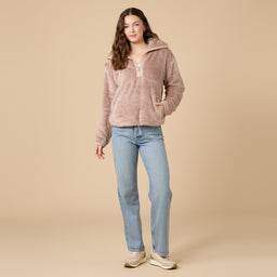 DreamPlush 1/4 Zip Pullover DreamPlush 1/4 Zip Pullover in Coco