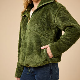 DreamPlush 1/4 Zip Pullover DreamPlush 1/4 Zip Pullover in Olive